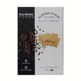 Eat Better Foods Almond Flour Crackers Black Pepper 120g